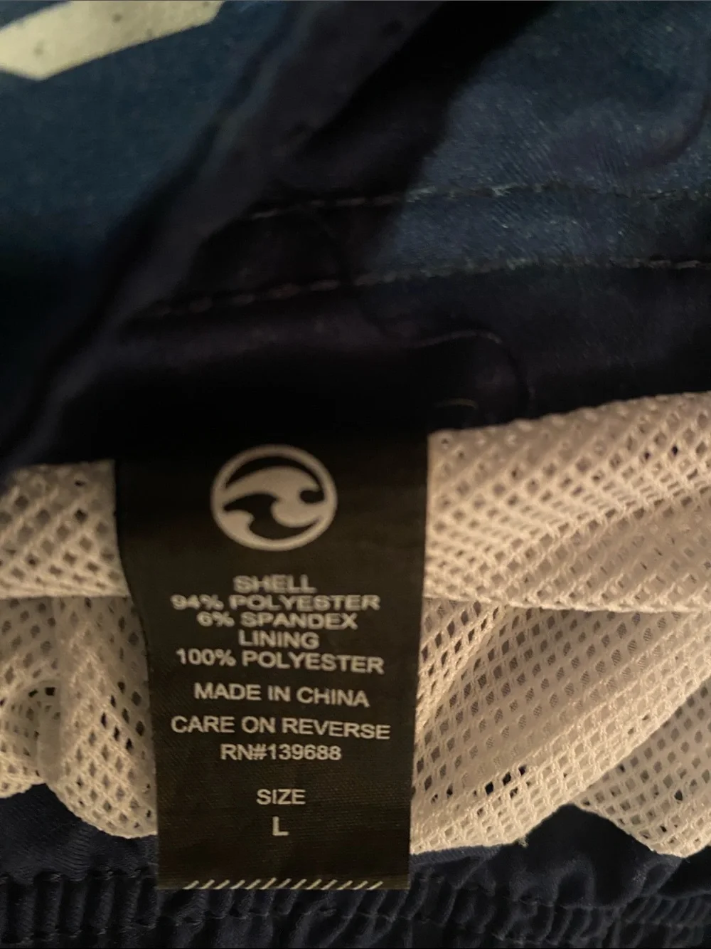 Ocean Current Men’s Navy & White Star Stripe Board Shorts